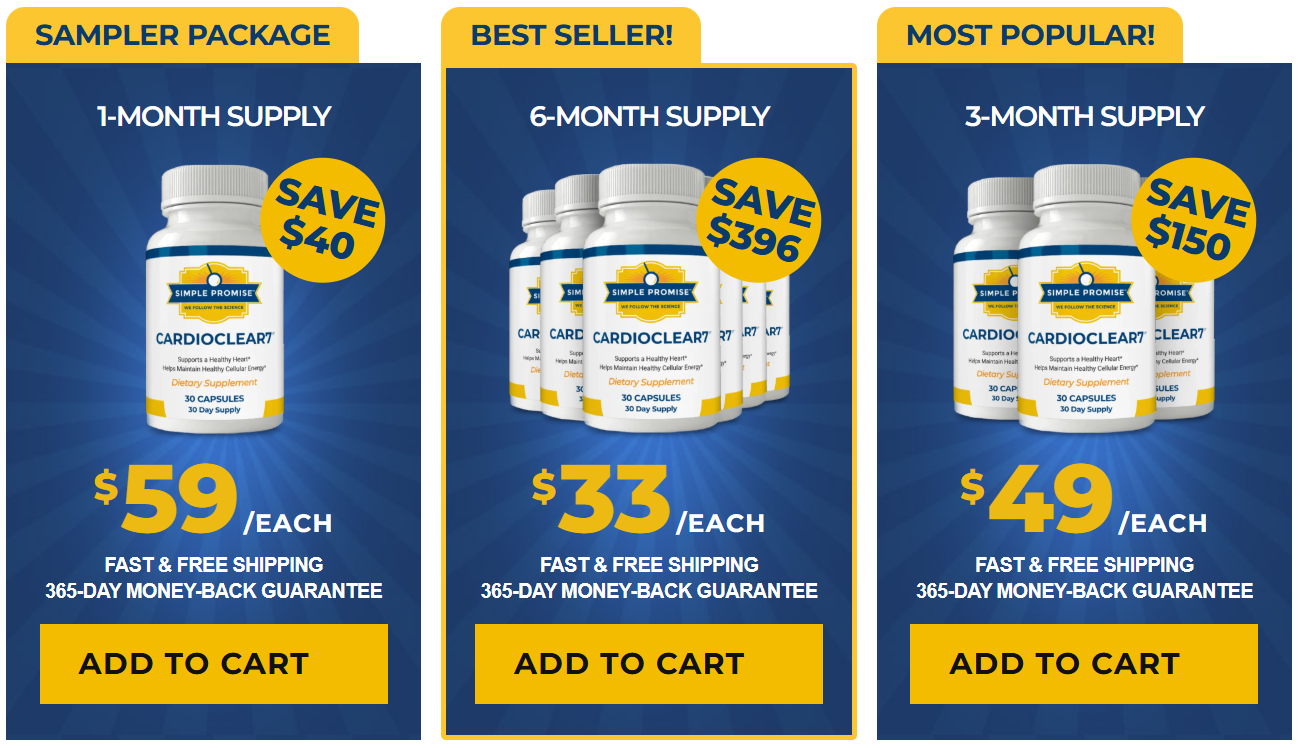 CardioClear7 Price