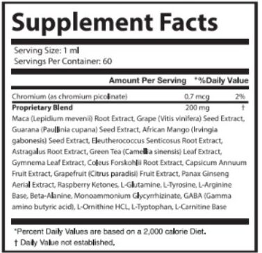 Cinna Harmony Supplement Facts