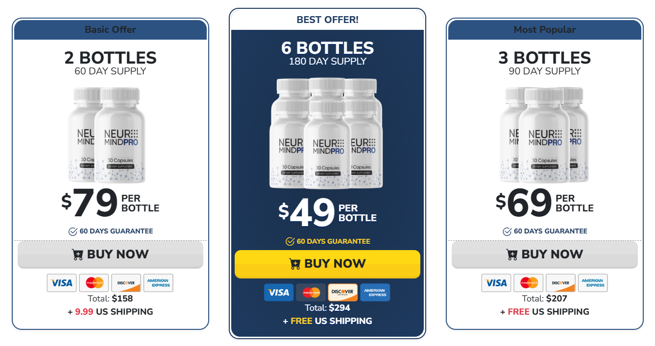 NeuroMind Pro Pricing